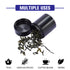 Gordon Smell Proof Airtight Aircraft Aluminum Storage Cigarette Jar, Black Stash Jars, 34 mm Size Smell Proof Container
